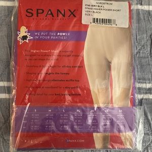 Spanx Higher Power Short L (Very Black) NWT